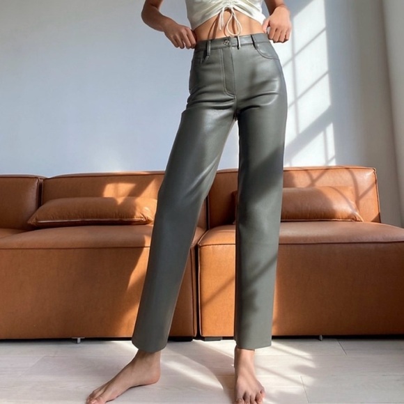 Aritzia Pants - Aritzia Wilfred Vegan Leather Melina Pant